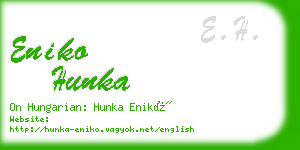 eniko hunka business card